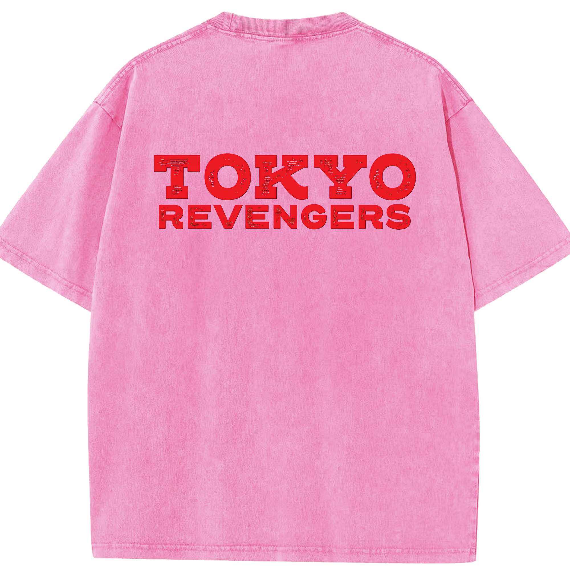 （画像用） 東京リベンジャーズ Tokyo Revengers 綿100% ヴィンテージ風 半袖Tシャツ（背面プリント）